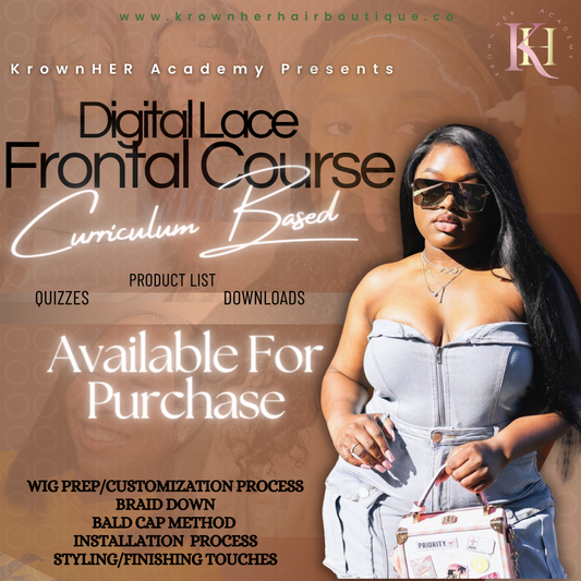 Lace Frontal Wig Install Digital Course